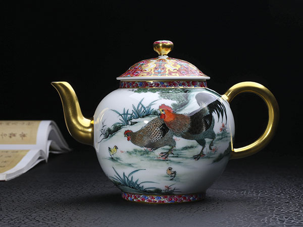 釉下五彩大吉大利大号壶25800