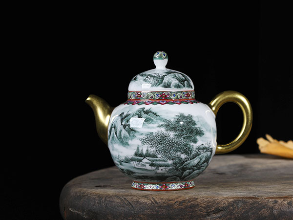 墨绿山水壶21800