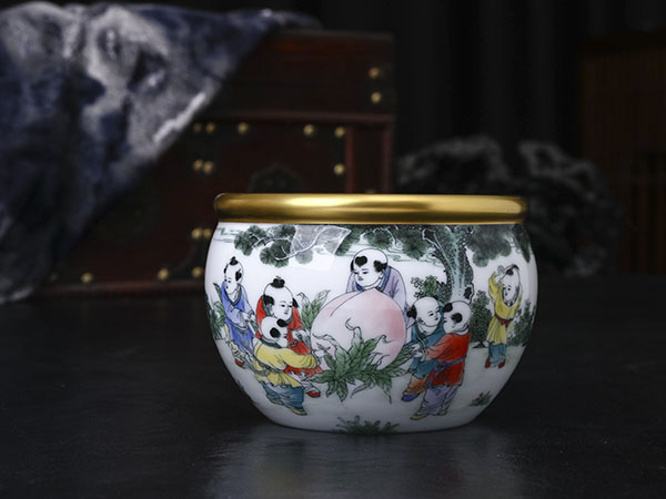 釉下五彩童趣水洗12800