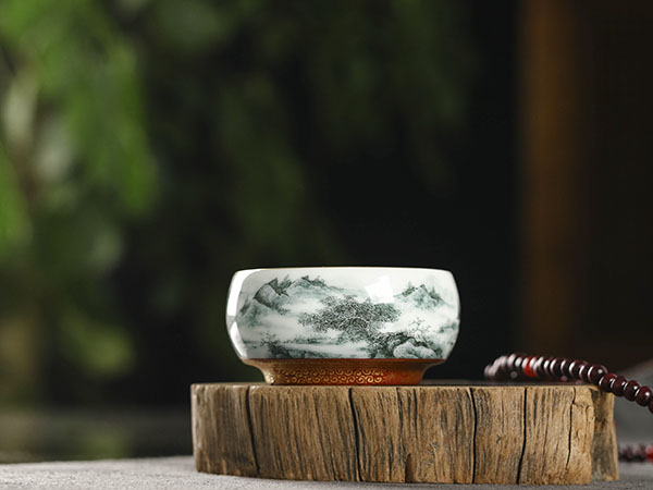 墨绿山水杯14800