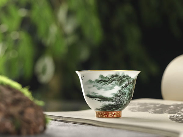 墨绿山水杯8800