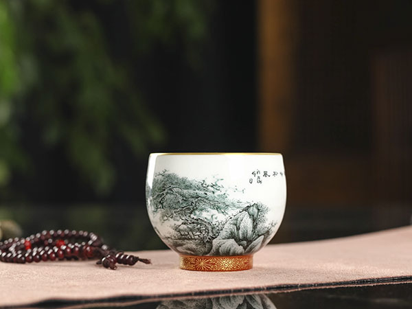 墨绿山水杯9800