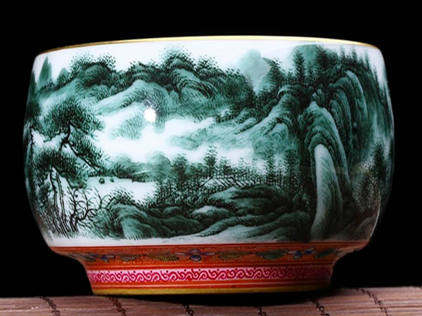 墨绿山水单杯11800