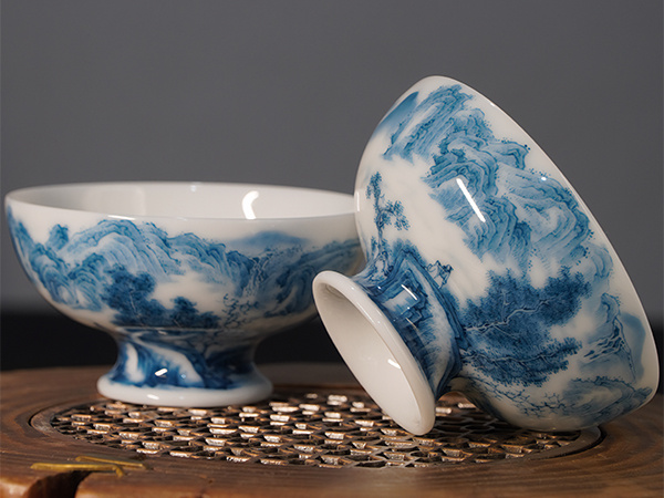 蔚翠蓝韵山水杯3980元